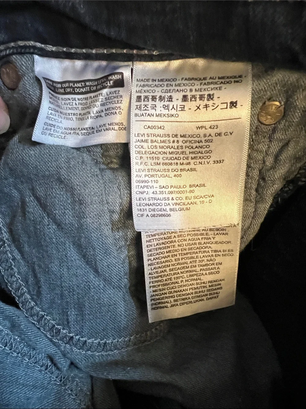 Levi's Men's Straight Jeans in Dark Blue Wash